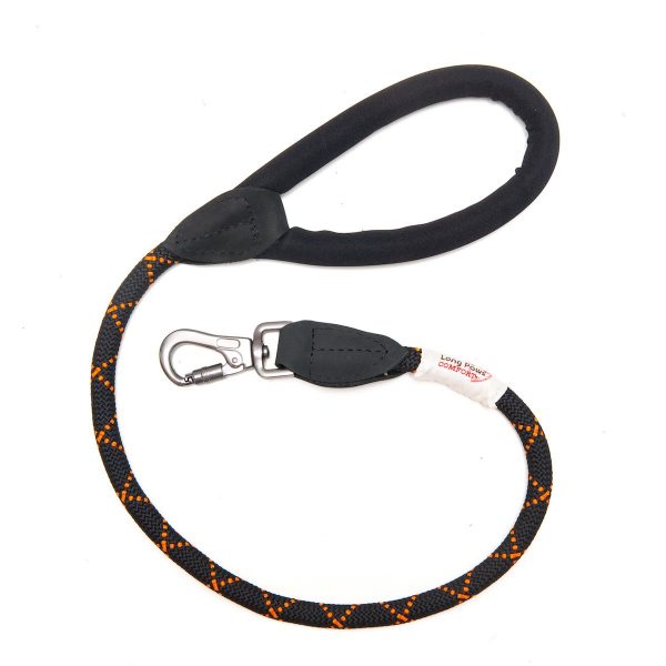 Long Paws Comfort Collection - Black Leash 75cm